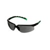 Solus™ 2000 Veiligheidsbril, zwart/groen frame, antikras+ (K), IR 3.0 grijze lenzen, S2030ASP-BLK, 20/doos